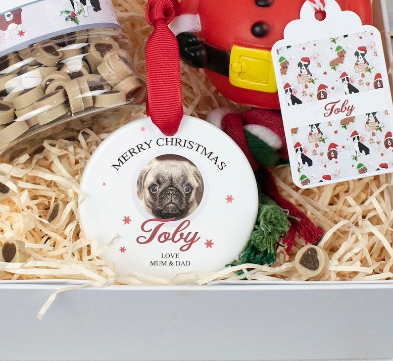 Personalised Dog Christmas Filled Gift Box Dogs Christmas Etsy