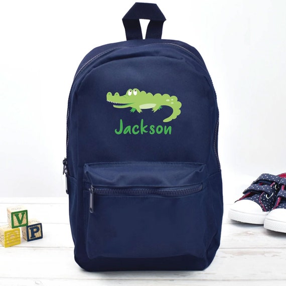 Personalised Crocodile Backpack Crocodile School Bag Kids 