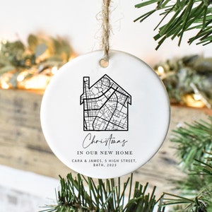 Personalised New Home Christmas Bauble, Christmas New Home Decoration, Family New Home Christmas Bauble, Home Bauble, Personalised, Decor