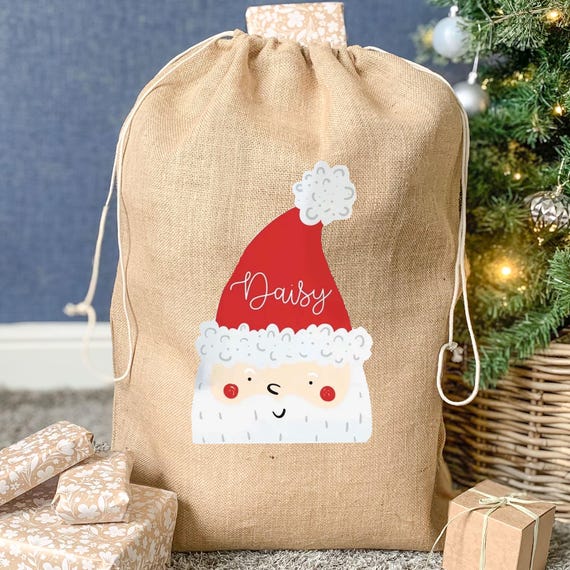 Christmas Sack Personalised Santa Sack, Kids Toy Bag Gift Bag - Main Image