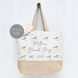 Personalised Beach Bag, Holiday Tote Bag, Beach Gift, Teenager Beach Bag, Beach Gift, Sea Sand Gift, Large Beach Bag, Beach Bags, Holiday