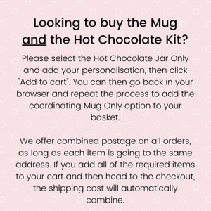 Personalised Hot Chocolate Kit, Stocking Fillers, Hot Chocolate Set, Christmas Eve Box Fillers, Hot Chocolate Gift, Christmas Mug Gift Set image 6