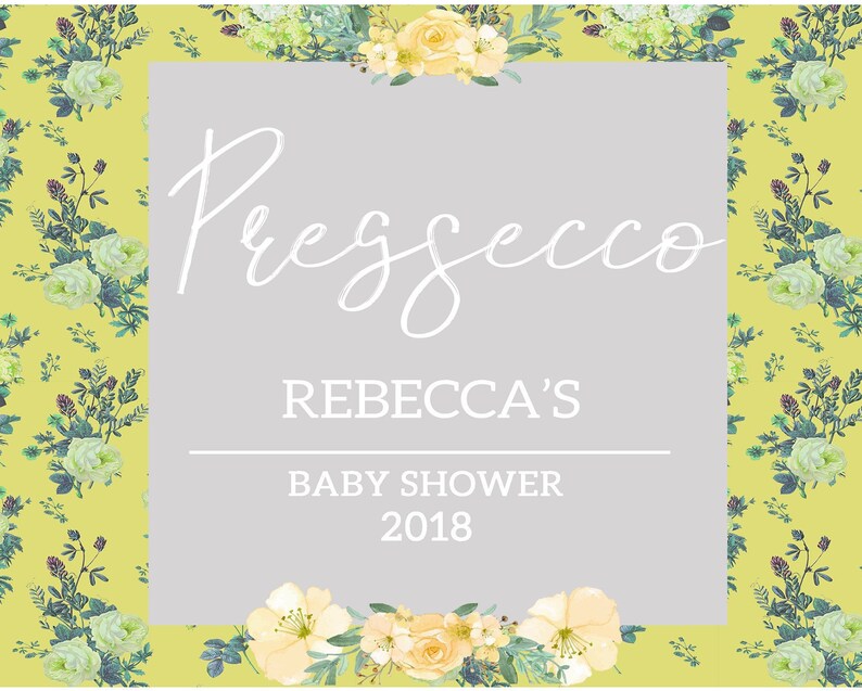 Personalised mini prosecco labels