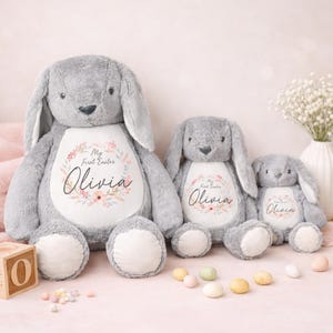 Personalised My First Easter Teddy, First Easter Bunny, 1st Easter Gift, New Baby Easter Gift, Easter Baby Gift, My First Easter image 2