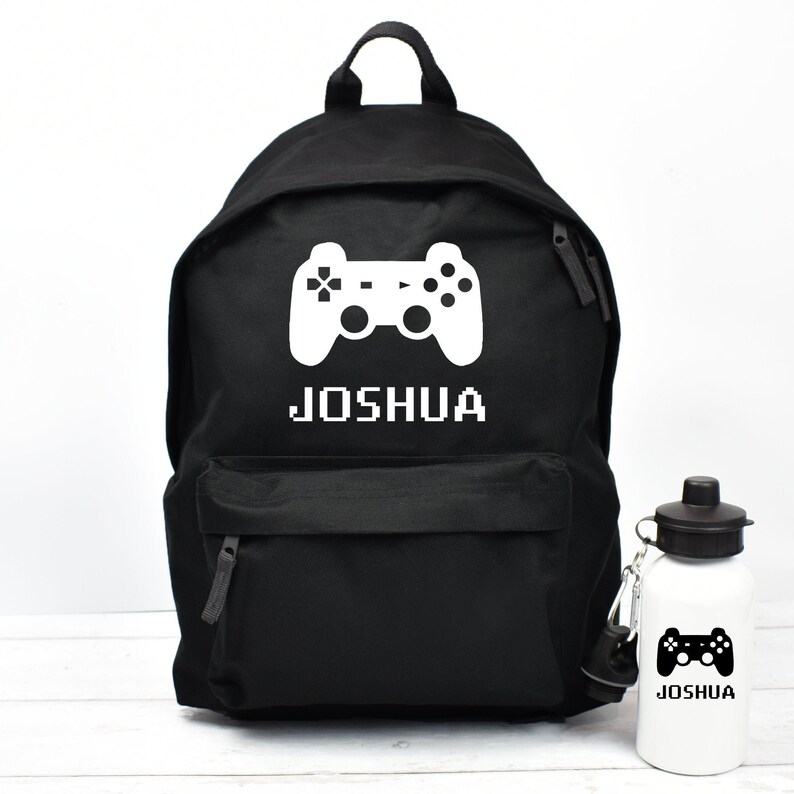 Personalised Gaming Backpack Gamer School Bag Kids Gamer Etsy Australia