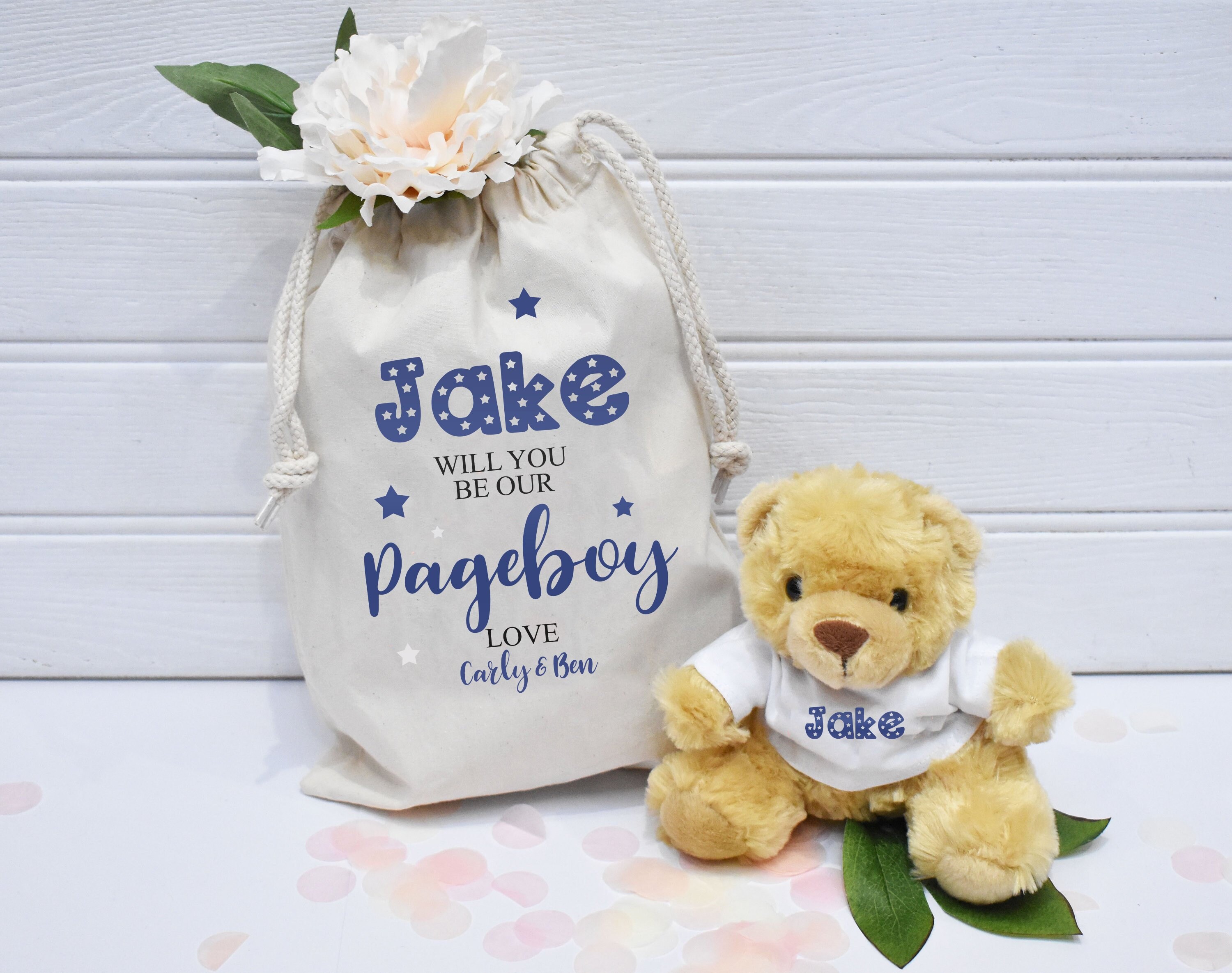 Personalised Page Boy Gift Set Page Boy Gift Set Teddy in Etsy UK