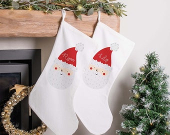 Personalised Christmas Stocking, Santa Christmas Stocking, Santa Stocking, Xmas Stocking, Christmas Décor, Christmas Present Stocking, Xmas