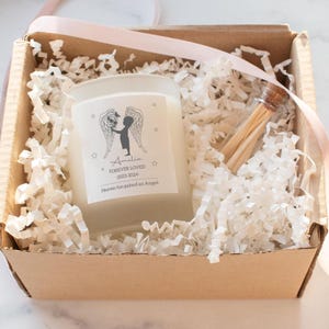 Personalised Miscarriage Gift, Baby Loss Memorial Candle, Angel Candle Gift, Personalised Bereaved Mum Gift, Personalised Sympathy Gift