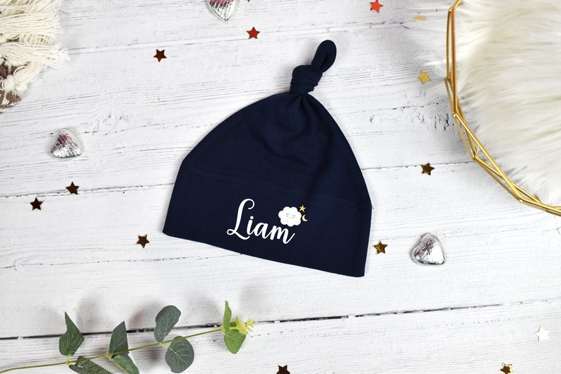 Personalised Baby Boy Gift Customised Baby Gift Personalised New Baby Gift Baby Boy Hat Vest /& Bib Personalised New Baby Boy Gift Set
