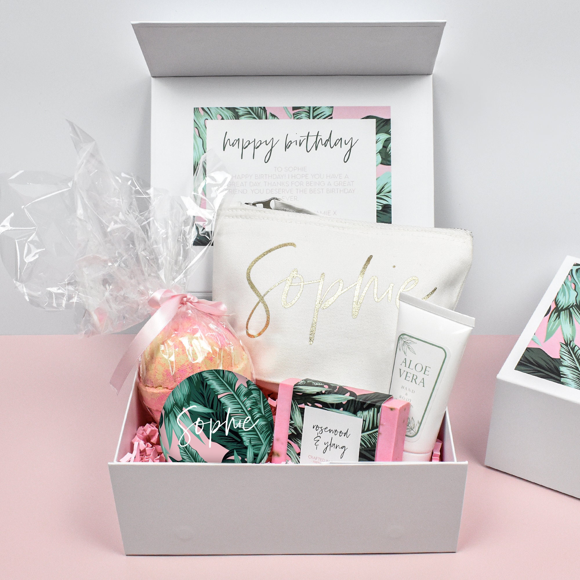 Happy Birthday Friend Gift Image Personalised Happy Birthday Gift Box Filled Gold Best Friend - Etsy  Singapore