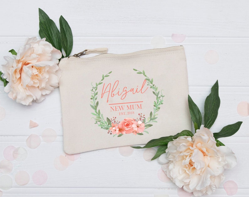 Personalised New Mum Makeup Bag Baby Shower Gift Personalised New Mum Gifts Baby Shower Gifts Personalised Mum Gifts Mum Gift