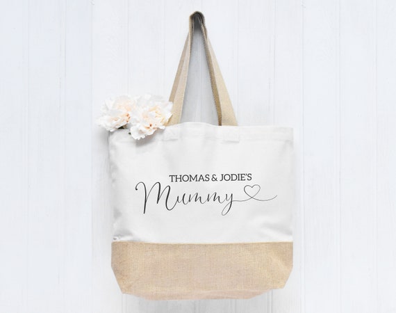Medium Jute Bag Im Going to Be A Mummy Pink Bag Mothers Day New Mum Birthday Christmas Present