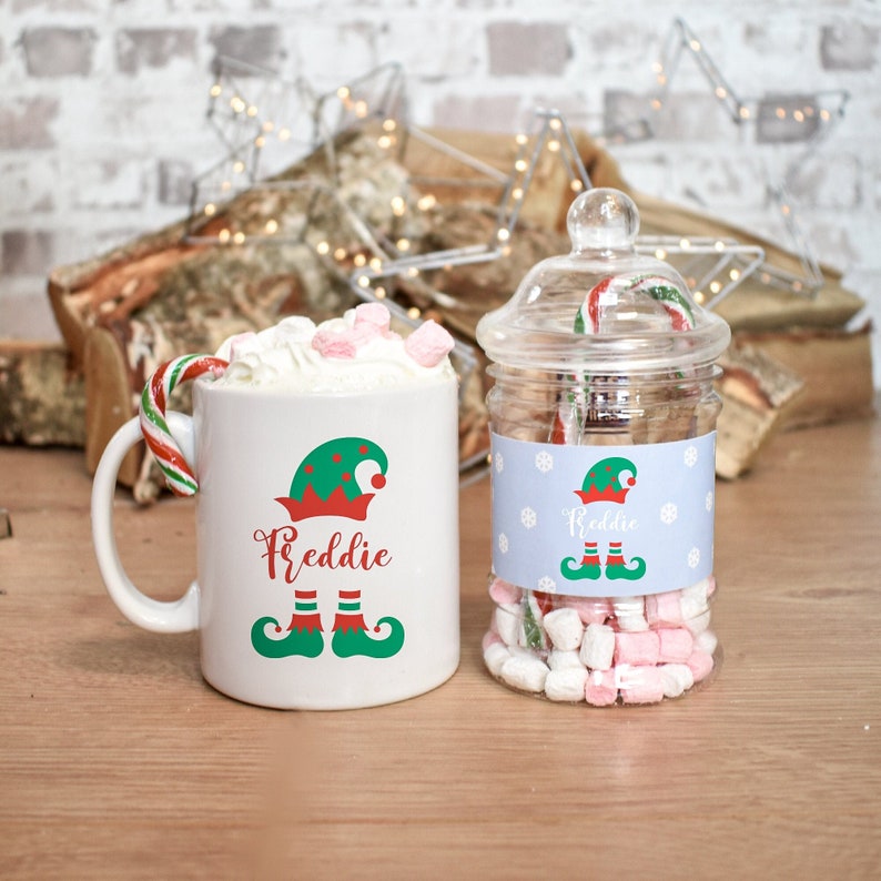 Personalised Hot Chocolate Kit, Stocking Fillers, Hot Chocolate Set, Christmas Eve Box Fillers, Hot Chocolate Gift, Christmas Mug Gift Set image 1