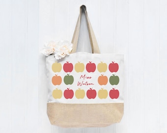 Personalised Teacher Tote Bag, Teacher Tote Bag, School Leaving Gift, Gift For Teacher, Teacher Gifts, Graduation Tote Bag Canvas, School