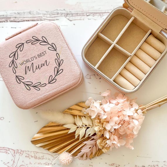 Personalised Mum Jewellery Box, Mothers Day Gift, Travel Jewellery