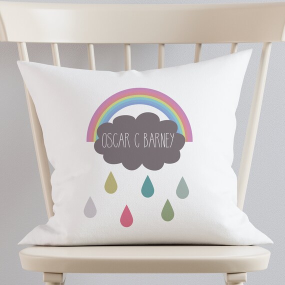 personalised new baby cushion