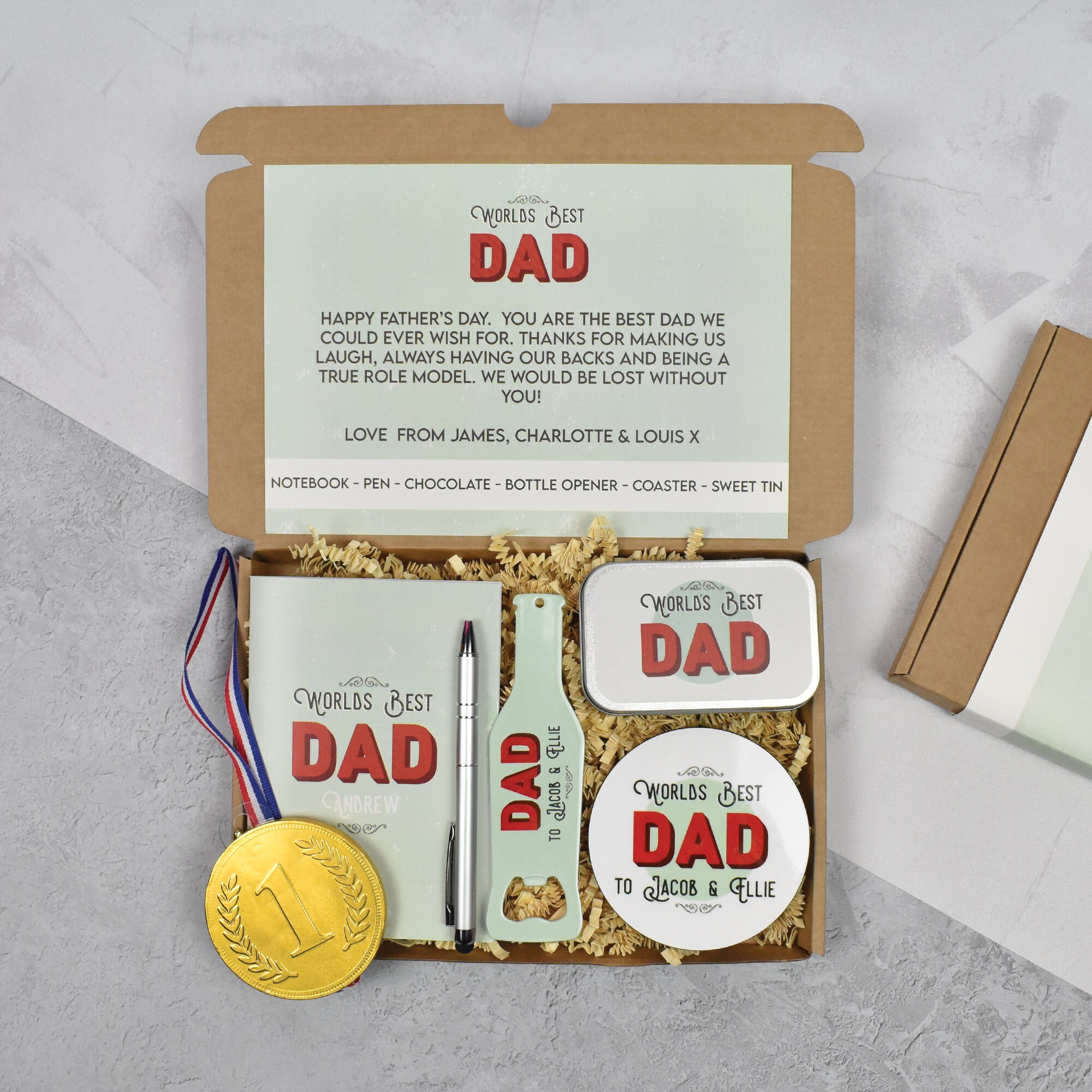 Personalised Father's Day Gift Box Best Dad Gift Box Etsy