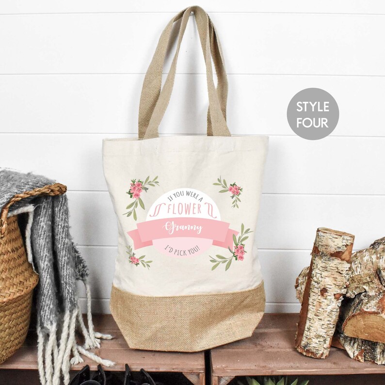 Personalised Mum Bag, Mother's Day Tote Bag, Nan Gift, Nanny Gift, Mother's Day Gift, Nan Tote Bag, Mum Gift, Mum Tote Bag, Mother's Day Bag image 2