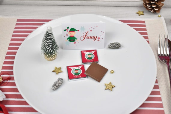Personalised Christmas Favours Christmas Table Decoration Etsy