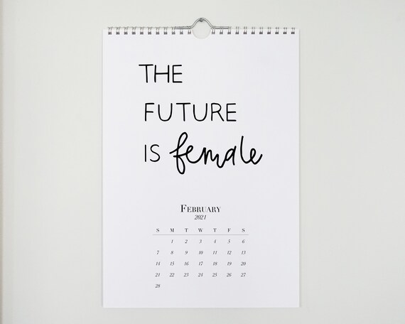 2021 Female Empowerment Quotes reference wall calendar