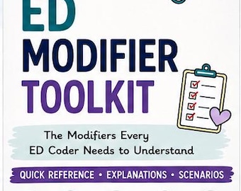ED Modifier Toolkit: beknopte handleiding voor 25, 57, 59 en X modifiers (digitale download)