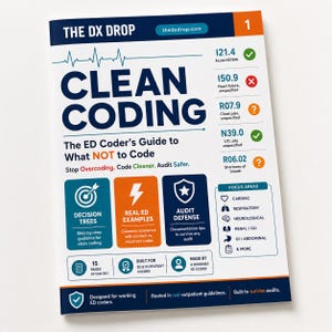 Clean Coding Guide for ED Outpatient Coders | ICD-10 Printable Audit Defense