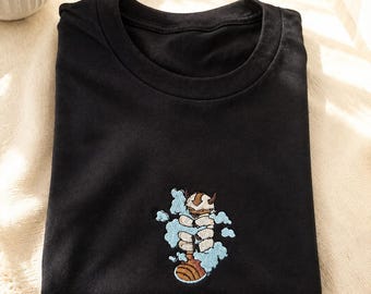 Embroidered Sky Bison Shirt | Fantasy Adventure Animal Tee
