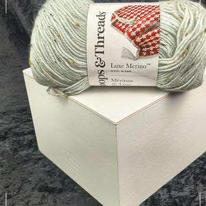 Loops and Threads - Luxe Merino Wool Blend TWEED - 3 Weight - Chalk Blue Tweed
