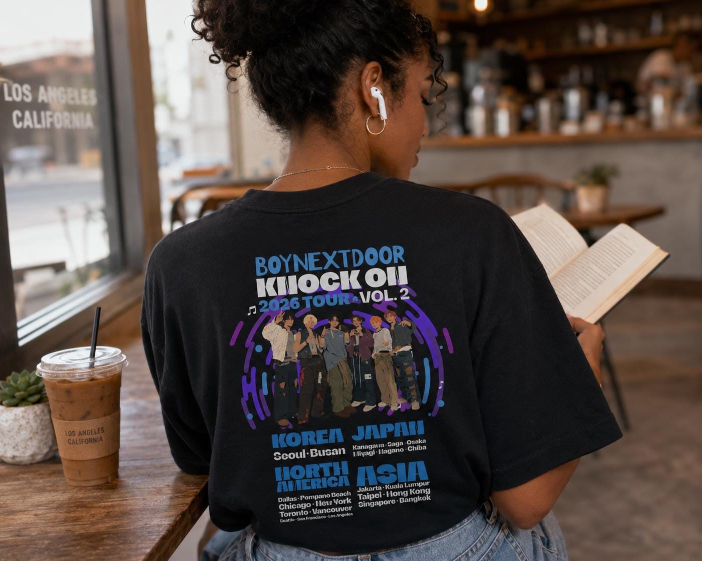 アイドル boynextdoor Knock on vol.2 JAPAN T-SHIRT Boynextdoor Knock on Tour Shirt Vol. 2 | Graphic T-shirt - Etsy