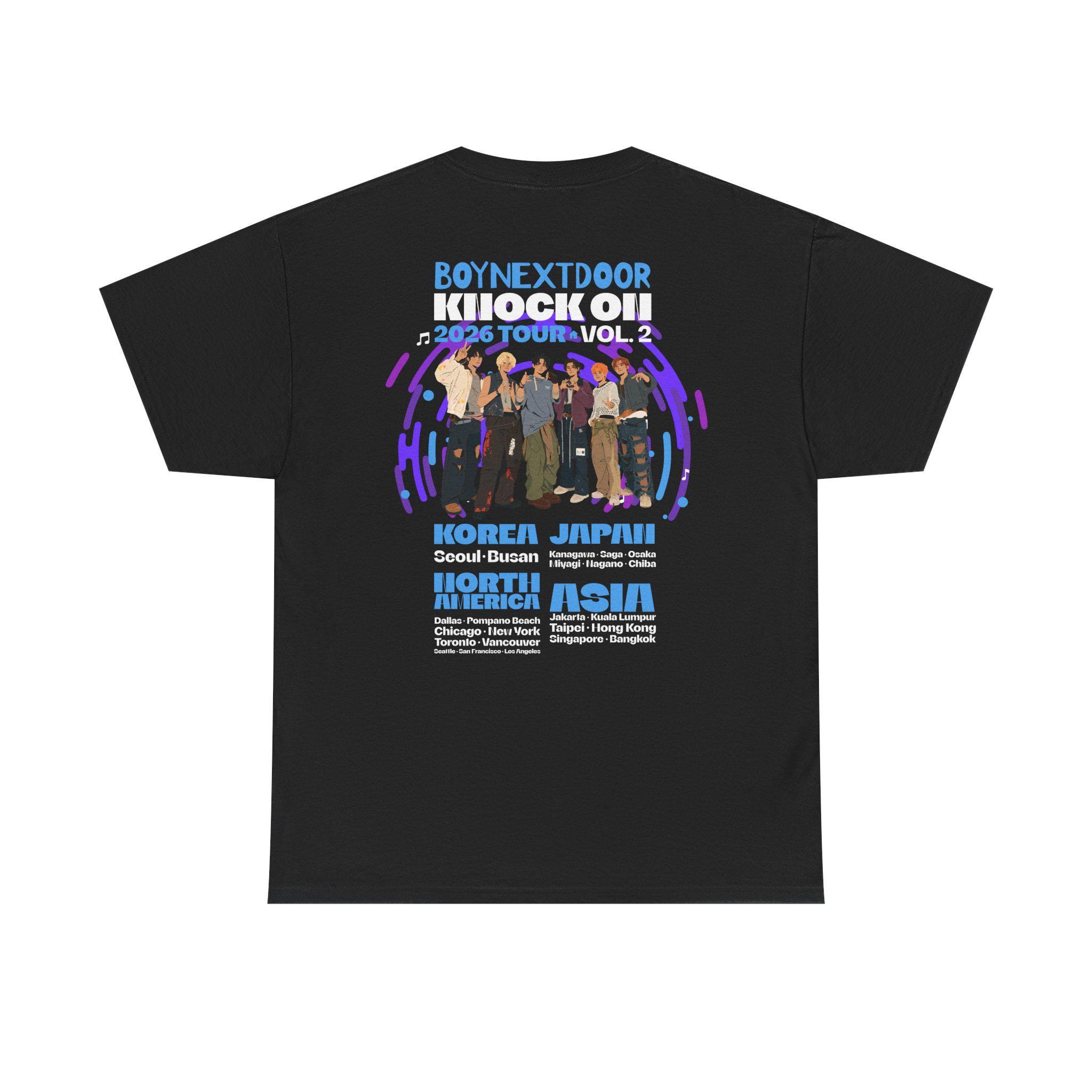 Boynextdoor Knock on Tour Shirt Vol. 2 | Graphic T-shirt - Etsy