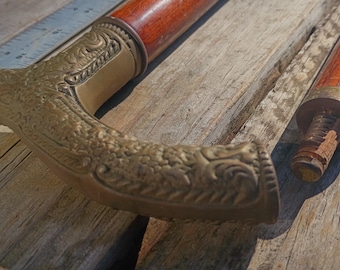 Derby Head avec canne en bronze coulé INCOMPLET