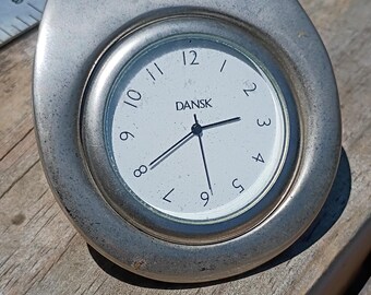 Horloge de bureau Dansk chromée