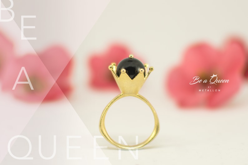 Gold Plated Sterling Silver Be a Queen Ring