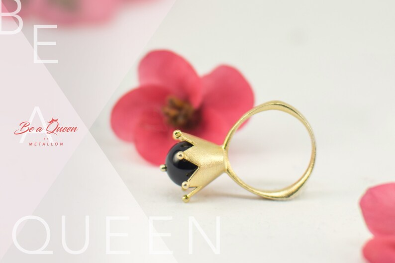 Gold Plated Sterling Silver Be a Queen Ring