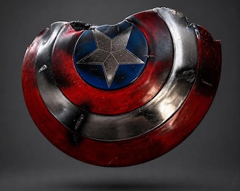 Gevechtsbeschadigd Captain America-schild | Replica prop metalen superheld | Wanddecoratie