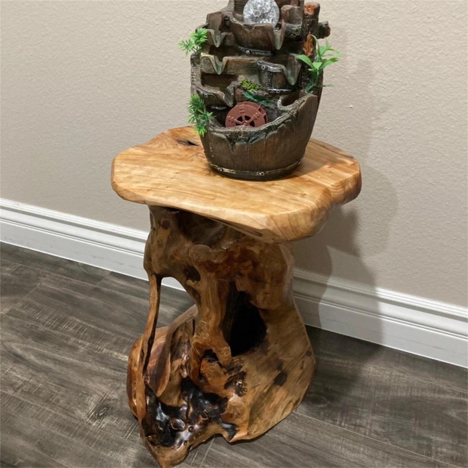 Handcrafted Wood Tree Stump Side Table - Etsy