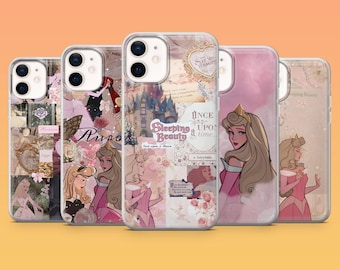Sleeping Beauty Phone Case Aurora Fairytale Magic Cover for iPhone 17, 17Pro Max, 16, 15, 14, 13, 12, Samsung S26, S25, A16, Pixel 10, 9, 8