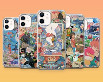 Ponyo Phone Case Sosuke Ocean Magic Studio Ghibli Cover for iPhone 17, 17Pro Max, 16, 15, 14, 13, 12, Samsung S26, S25, A16, Pixel 10, 9, 8