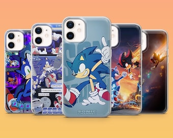 Sonic Hedgehog Phone Case Green Hill Chaos Cover for iPhone 17, 17Pro Max, 16, 15, 14, 13, 12, Samsung S26, S25, A16, Pixel 10, 9, 8