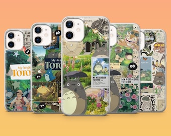 Totoro Phone Case Studio Ghibli Forest Spirit Cover for iPhone 17, 17Pro Max, 16, 15, 14, 13, 12, Samsung S26, S25, A16, Pixel 10, 9, 8