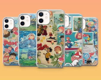 Ponyo Phone Case Studio Ghibli Ocean Magic Cover for iPhone 17, 17Pro, 17Pro Max, 16, 15, 14, 13, 12, Samsung S26, S25, A16, Pixel 10, 9, 8