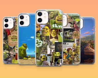 Shrek Swamp Phone Case Ogre Meme Cartoon Cover for iPhone 17, 17Pro, 17Pro Max, 16, 15, 14, 13, 12, Samsung S26, S25, A16, Pixel 10, 9A