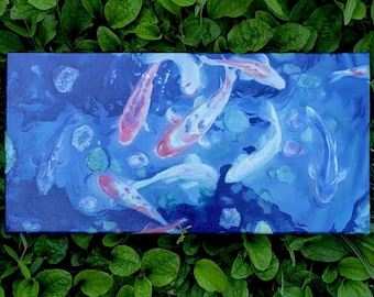 Divine Kois - Oil Painting on Canvas