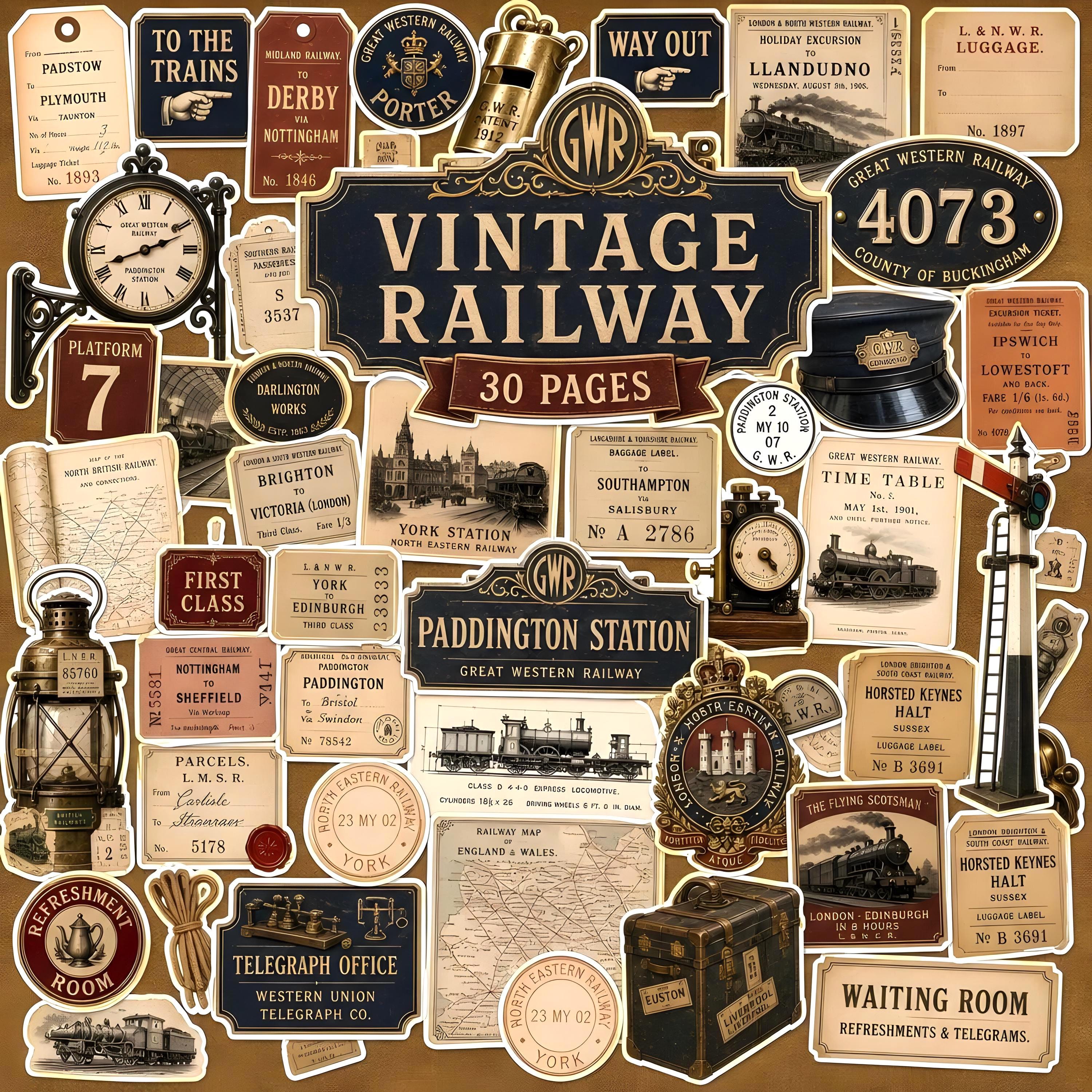 Old railway tickets - Etsy 日本