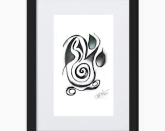 Wings of the Eternal Spiral. Original Hand-Channeled Light Code Art.