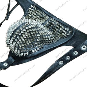 100% Genuine Leather Jockstrap | Studded Men’s Underwear | Adjustable G-String Thong | Fetish Style Harness | Handmade Leather Gear
