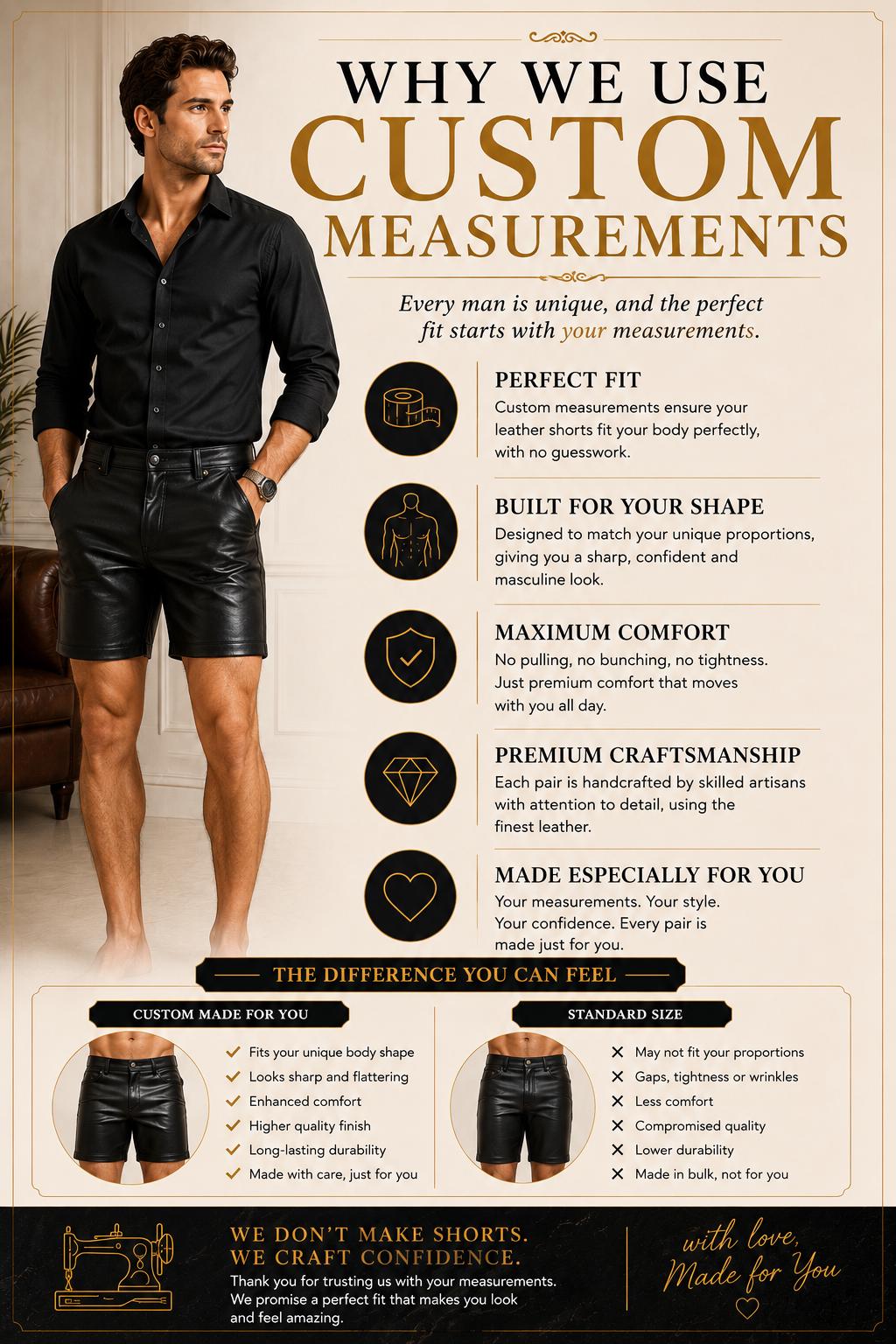 Men's Genuine Sheep Leather Shorts, Brown Casual Streetwear