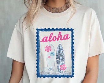 Summer Coastal Cowgirl Tee, Bella Canvas 3001 Shirt, Beachy Western Graphic Tee, Cute Vacation Outfit Women