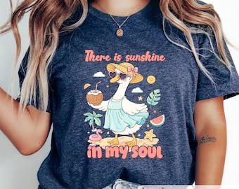 Summer Coastal Cowgirl Tee, Bella Canvas 3001 Shirt, Beachy Western Graphic Tee, Cute Vacation Outfit Women