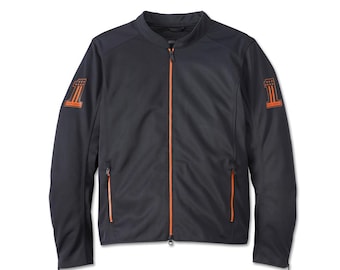 Men's Softshell Motorcycle Jacket, Lightweight Biker Riding, Wind Resistant Outdoor Wear